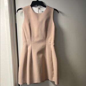 Zara Sleeveless A-Line Dress in Pale Blush